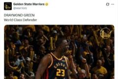 最后一防顯神威??勇士官方：追夢，世界級防守球員